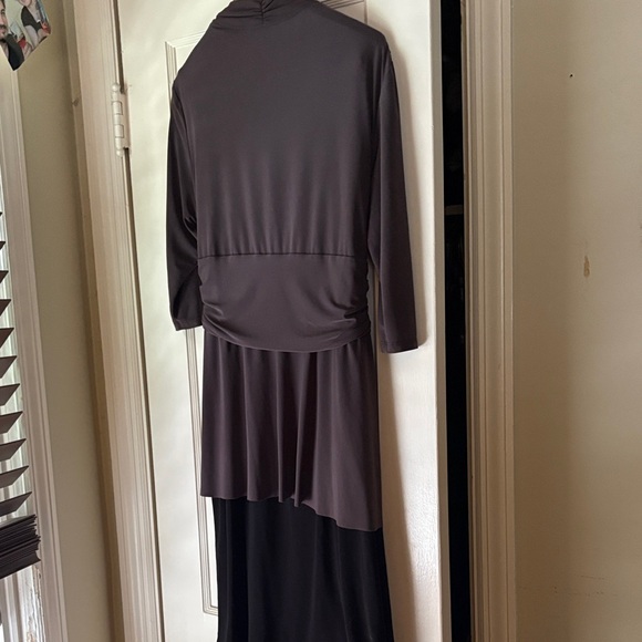 Gorgeous Black and Grey Layered Dress - Picture 5 of 6